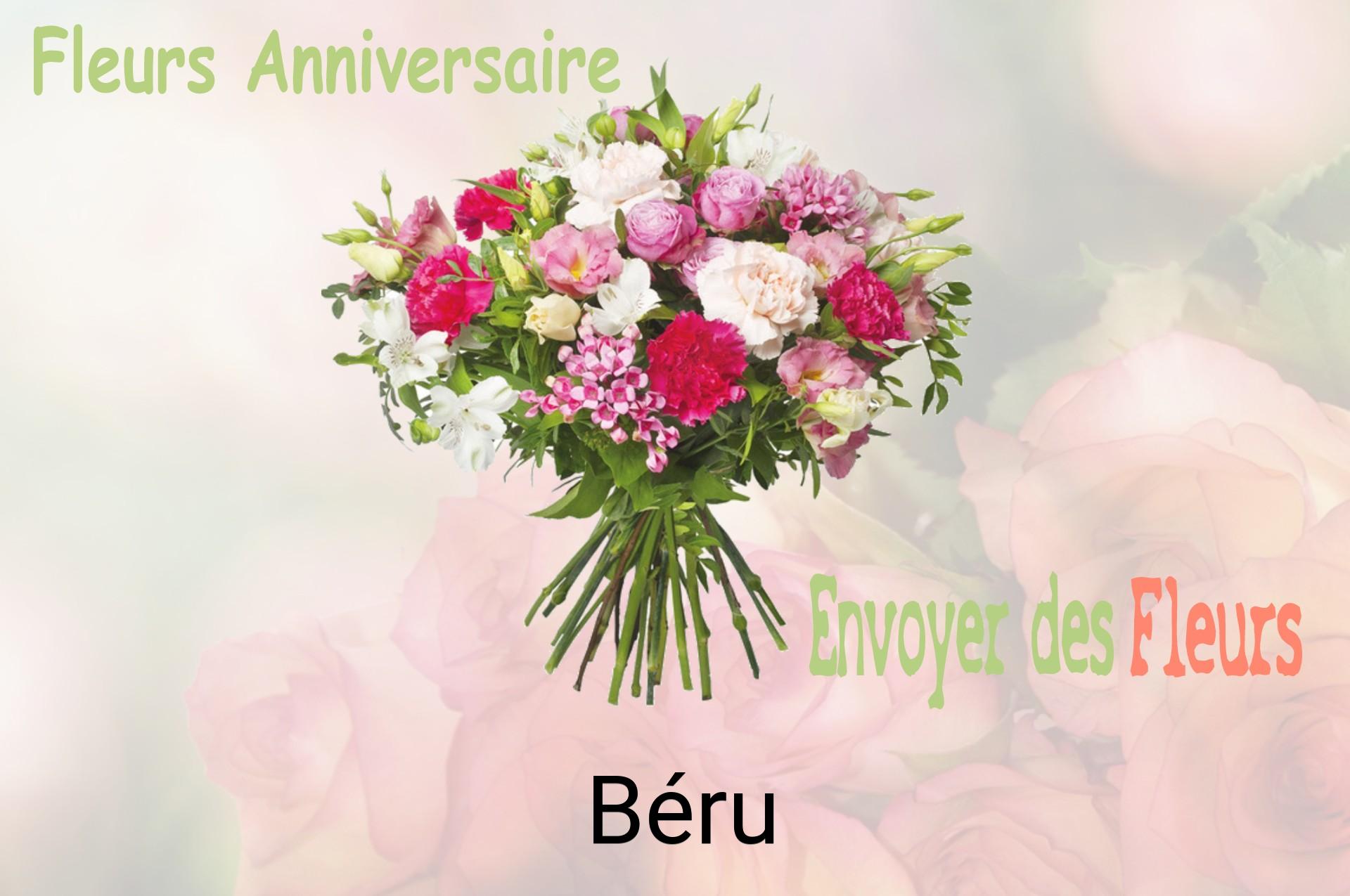 Bouquet de fleurs d’anniversaire livré à Béru