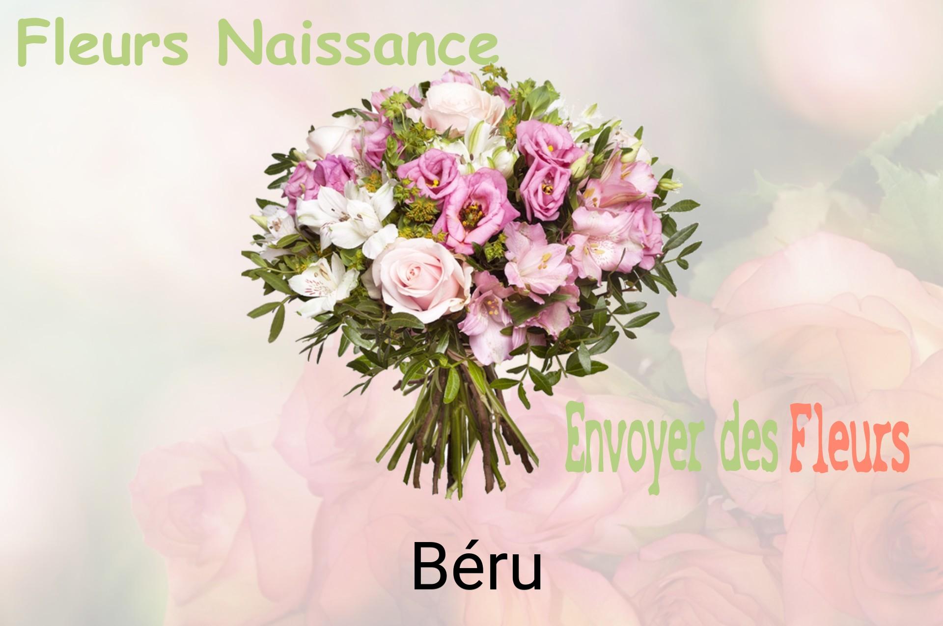 Bouquet de fleurs de naissance livré à Béru